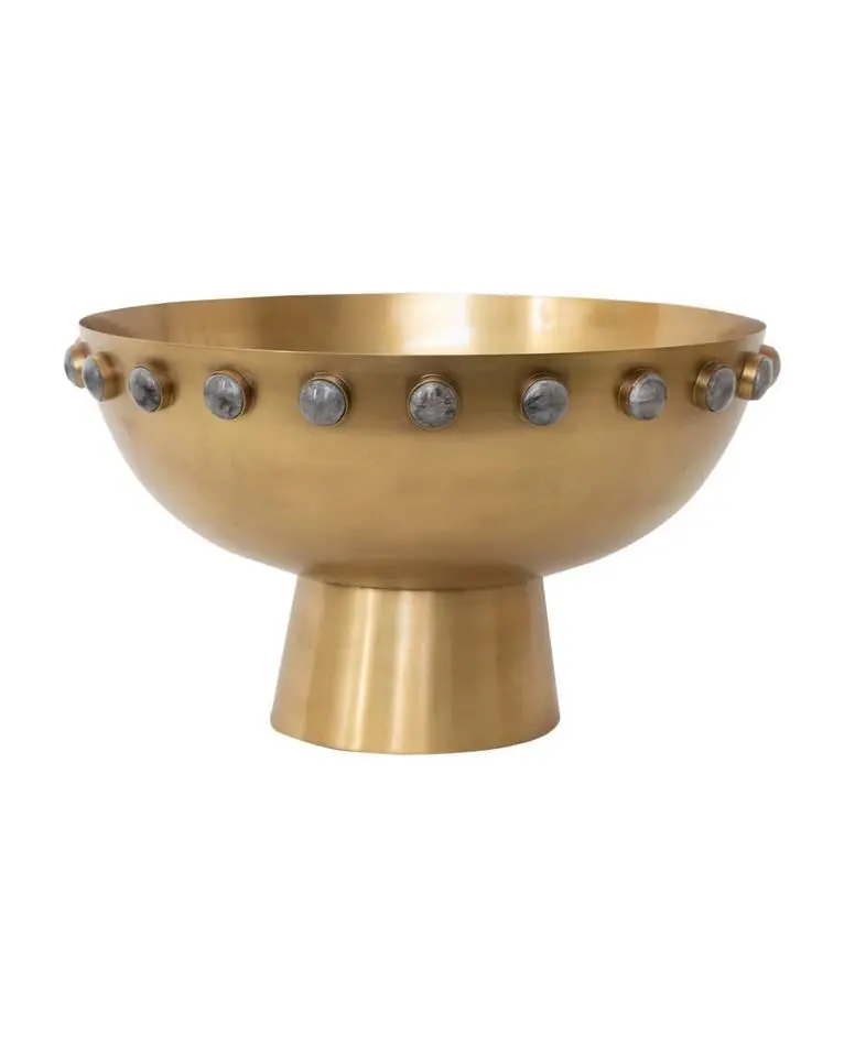 Luxury Gold Decorative Bowl — Handcrafted Export Product by NXTGENEXPORTS, Moradabad